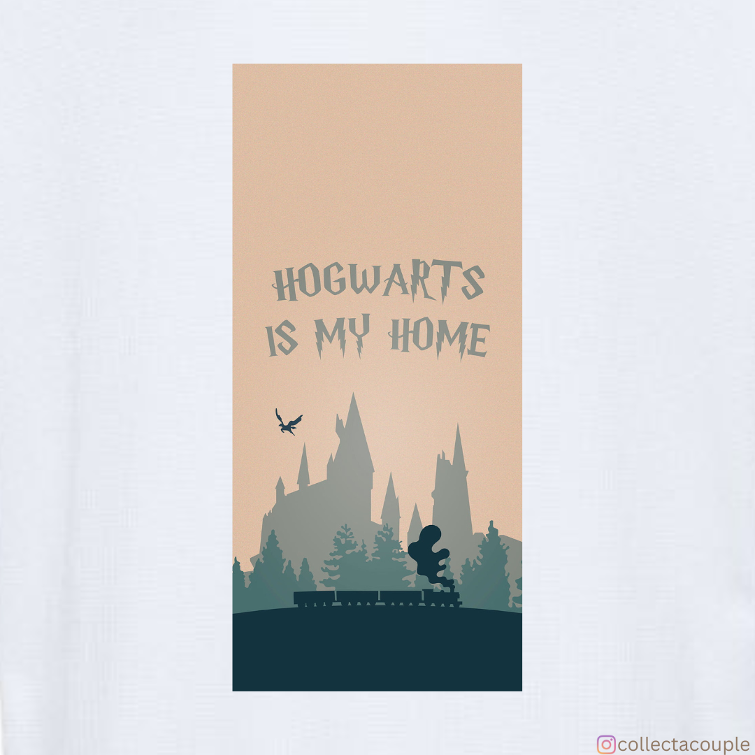 Harry Potter: Hogwarts is my home Oversized Unisex T-shirt (front and back print)