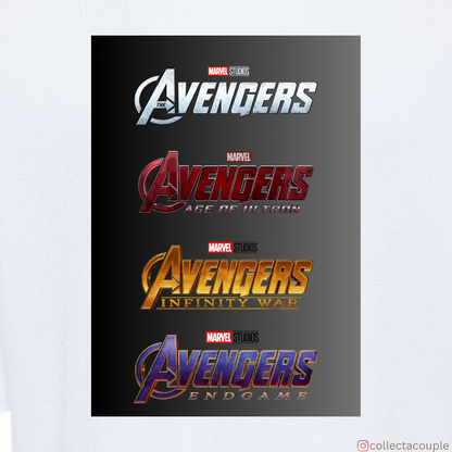 Avengers: Series Titles Oversized Unisex T-shirt (front and back print)