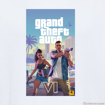 Grand Theft Auto: GTA VI Oversized Unisex T-shirt (front and back print)