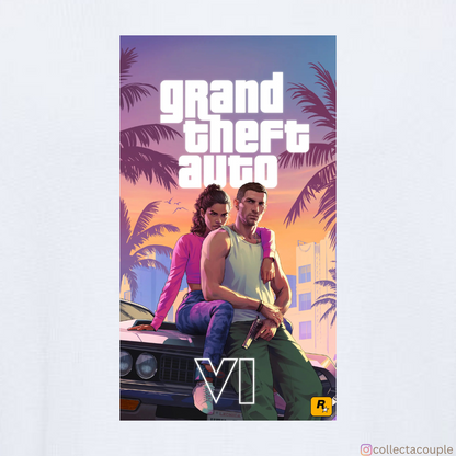Grand Theft Auto: GTA VI Pose Oversized Unisex T-shirt (front and back print)
