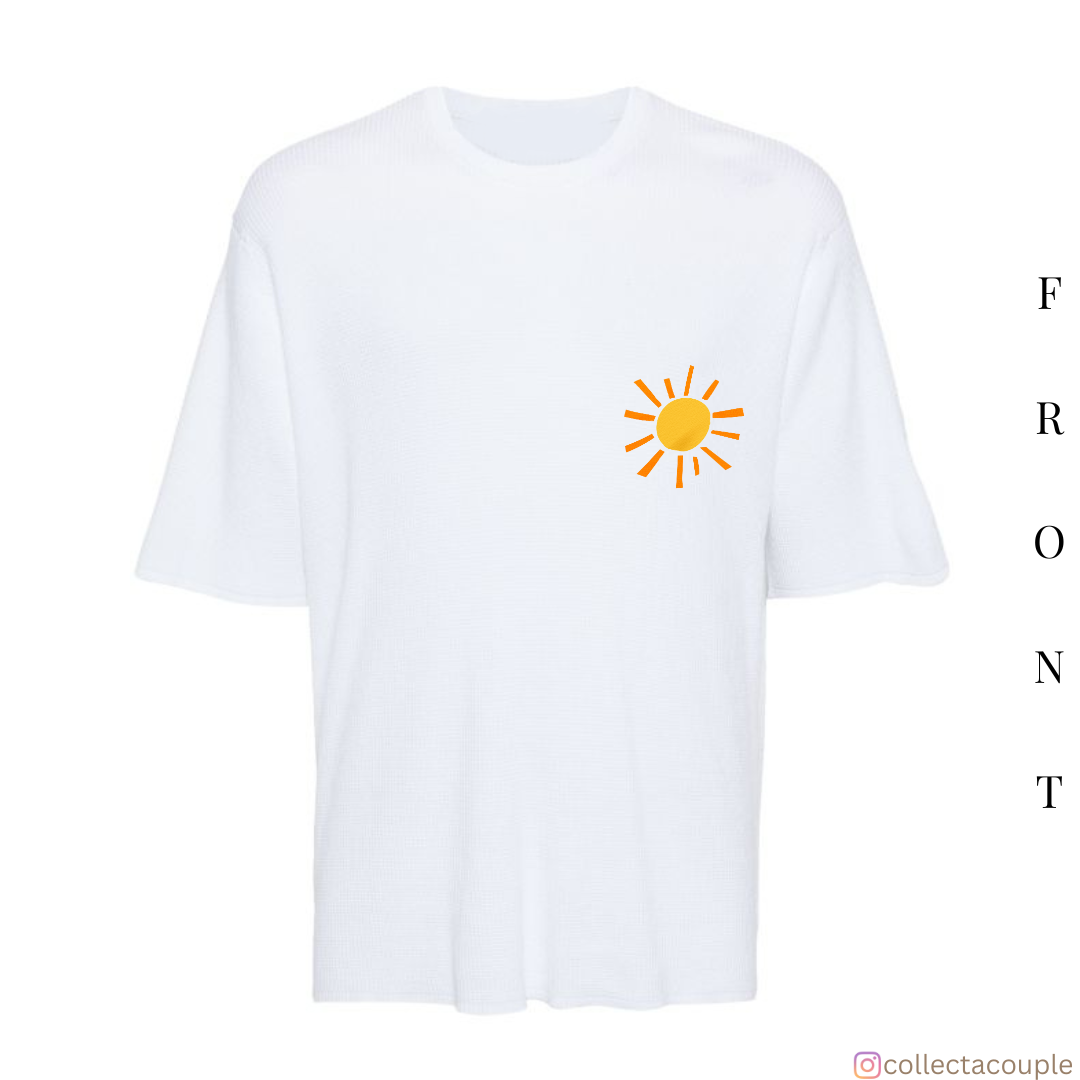 Sunshine: Quote Oversized Unisex T-shirt (front and back print)