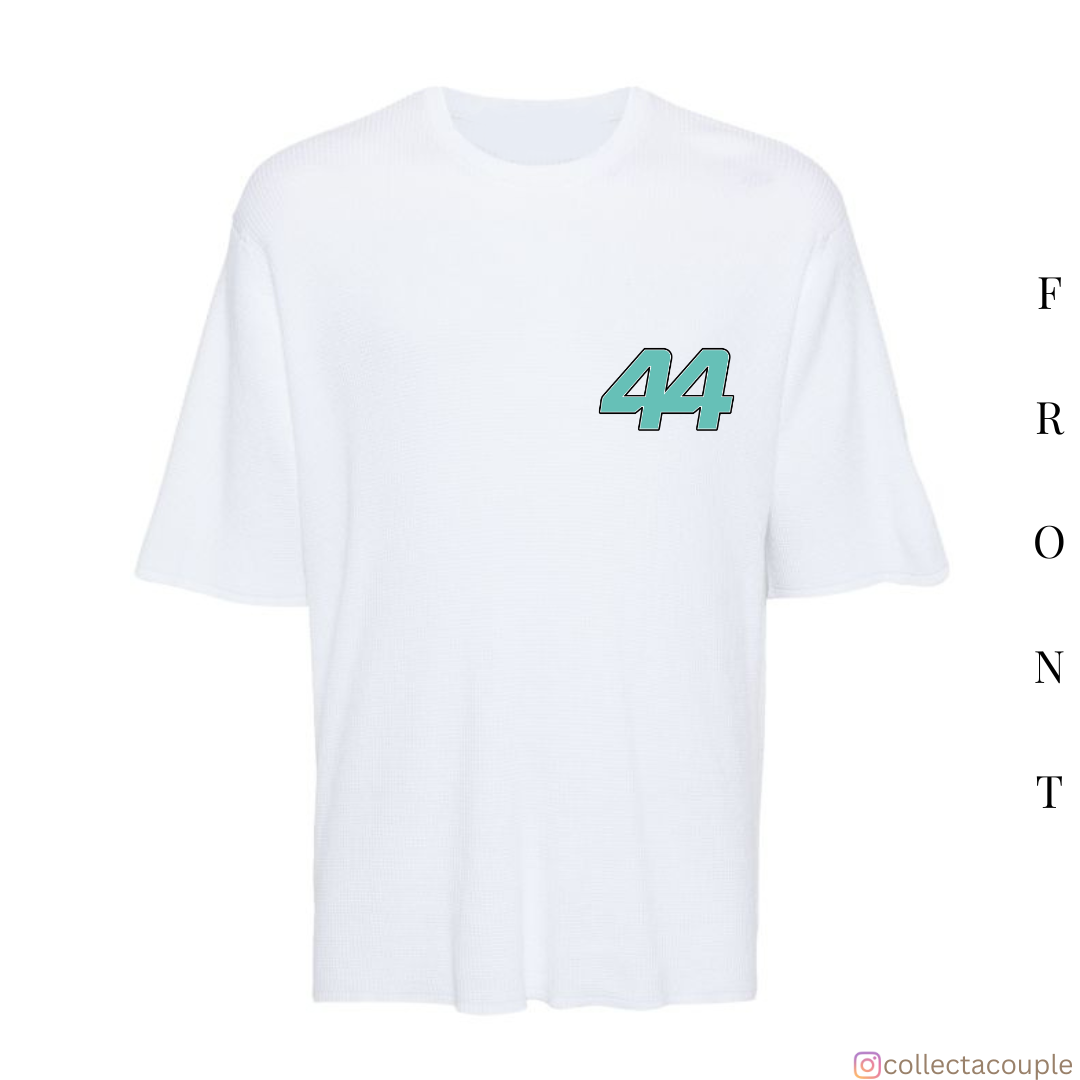 Lewis Hamilton: Illustrated Oversized Unisex T-shirt (front and back print)