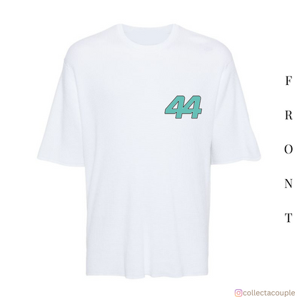 Lewis Hamilton: Illustrated Oversized Unisex T-shirt (front and back print)