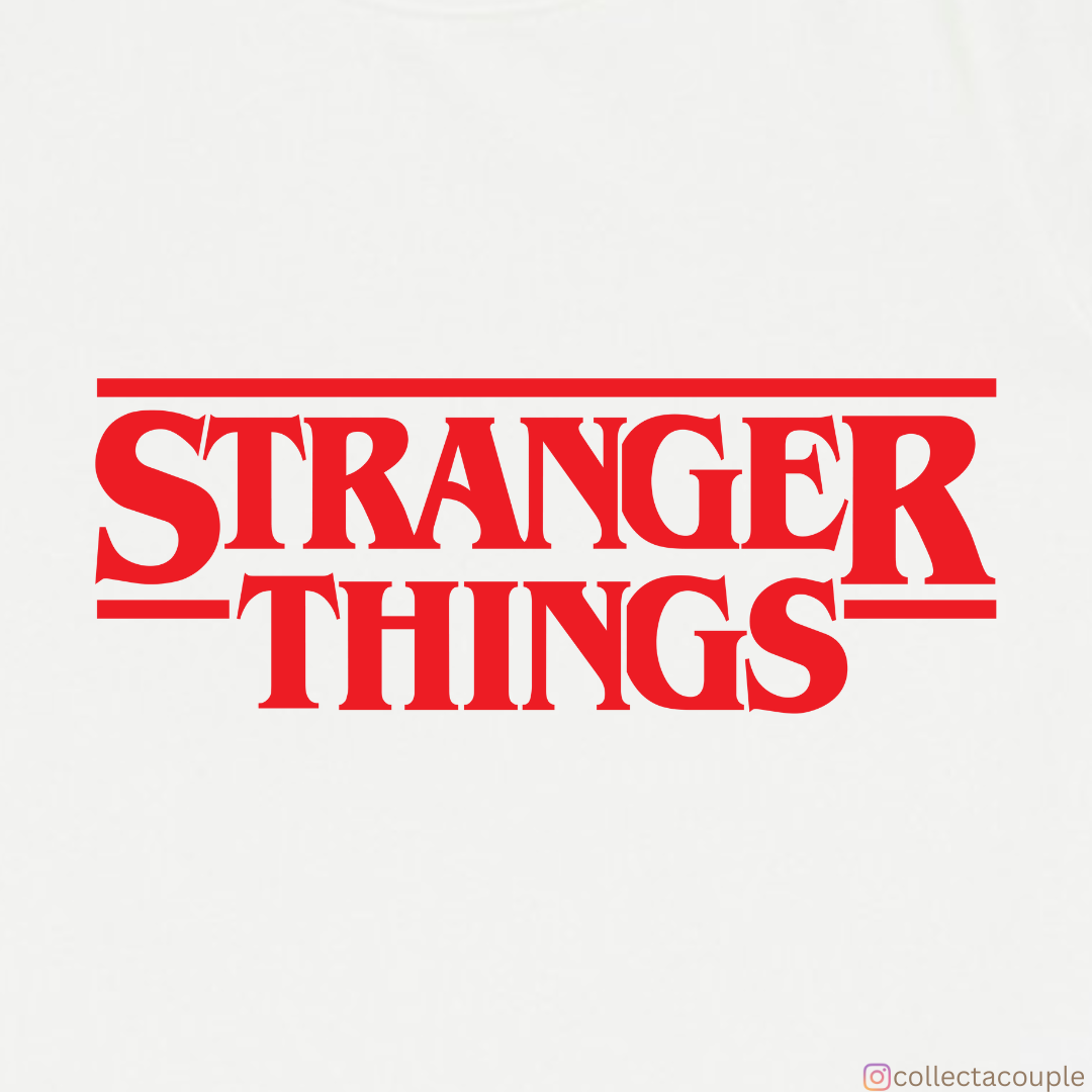 Stranger Things: Upside Down Illustrated Oversized Unisex T-shirt (front and back print)