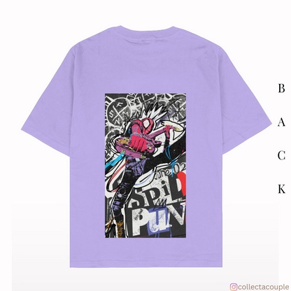 Spider Verse: Spider Punk 1 Oversized Unisex T-shirt (front and back print)