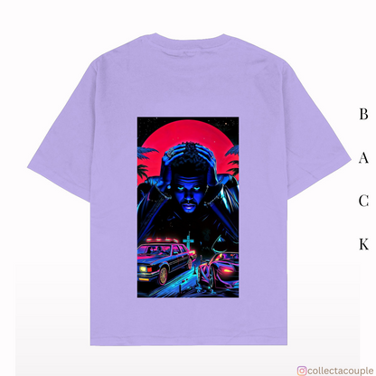 The Weeknd: Aesthetic Oversized Unisex T-shirt (front and back print)