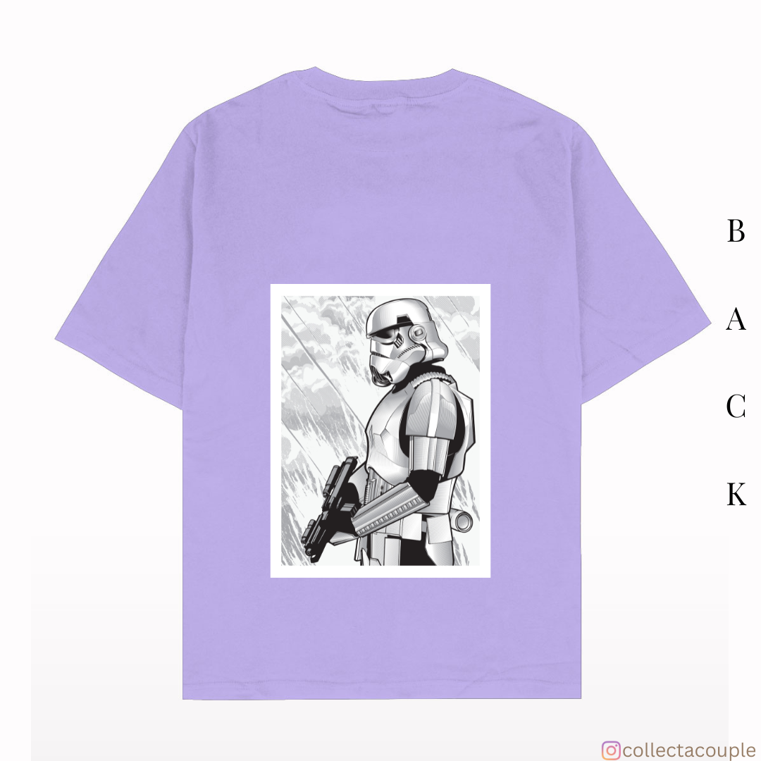 Star Wars: Stormtrooper Sketch Oversized Unisex T-shirt (front and back print)