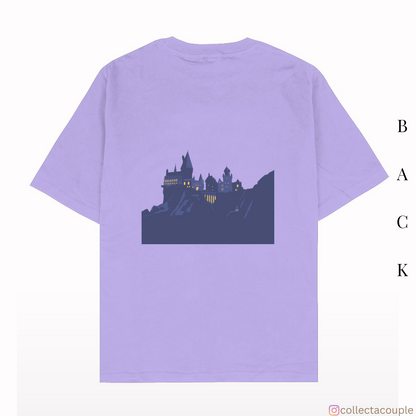 Harry Potter: Hogwarts Silhouette Oversized Unisex T-shirt (front and back print)