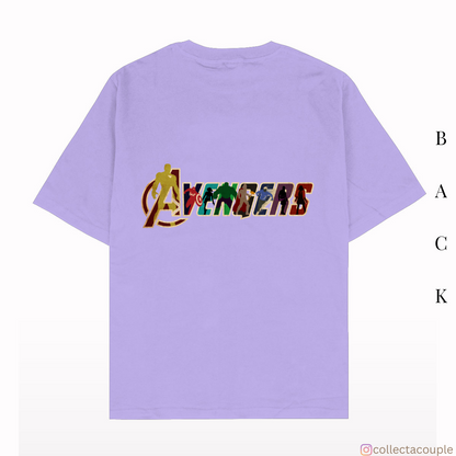 Avengers: Illustration Oversized Unisex T-shirt (front and back print)