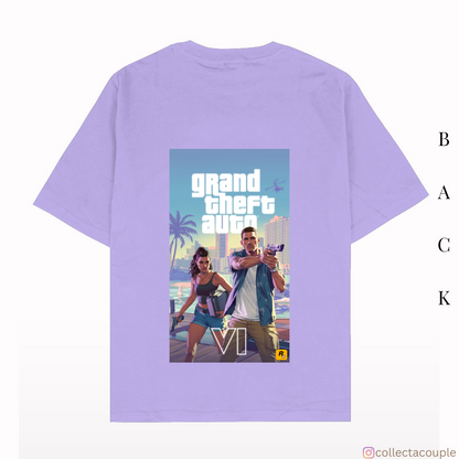 Grand Theft Auto: GTA VI Oversized Unisex T-shirt (front and back print)