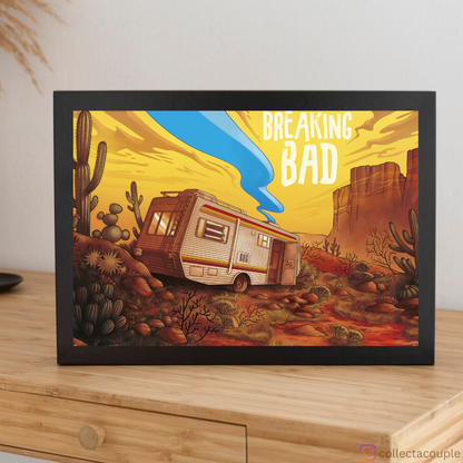 Breaking Bad: Illustrated Van Framed Poster