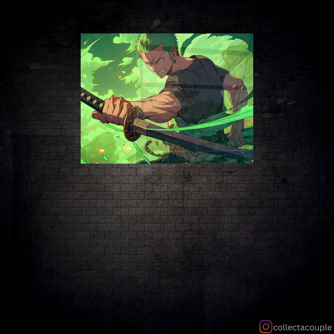 One Piece: Zoro In Action Acrylic Poster