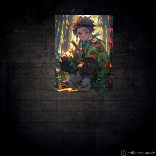 Demon Slayer: Tanjiro in Forest Acrylic Poster