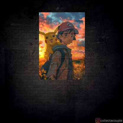 Pokemon: Pikachu and Ash Acrylic Poster