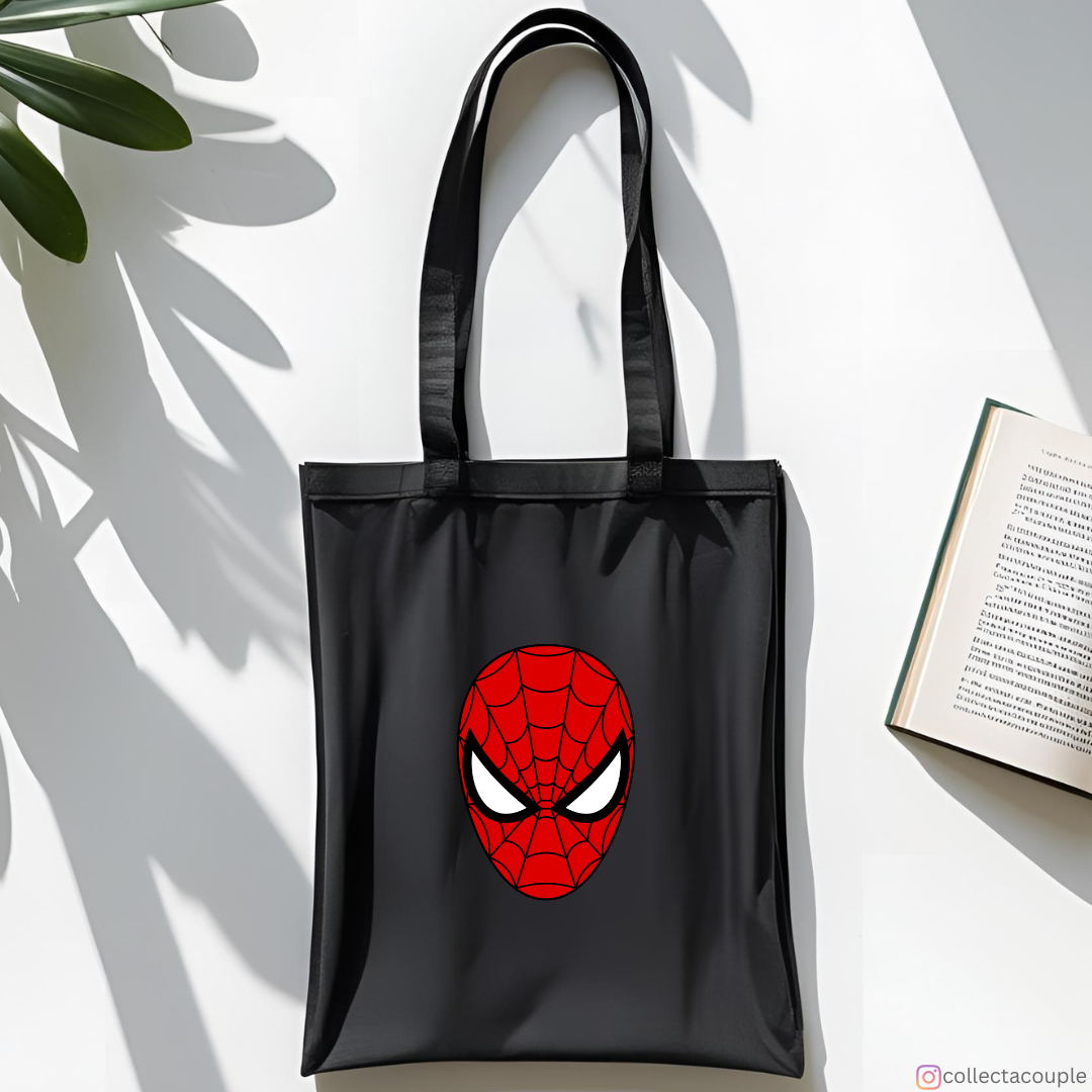 Spider-man: Illustration Logo Tote Bag