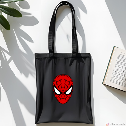 Spider-man: Illustration Logo Tote Bag