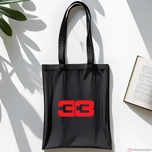 Max Verstappen: 33 Logo Tote Bag