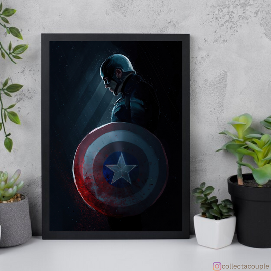 Captain America: Battle-worn Framed Poster