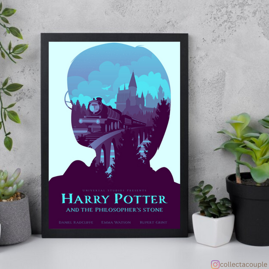 Harry Potter: Philosopher's Stone Collage Framed Poster