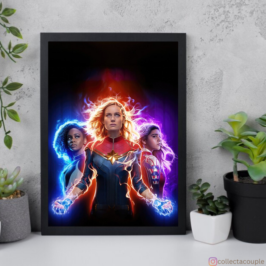 The Marvels: Trio Framed Poster