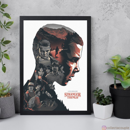 Stranger Things: Eleven Collage Framed Poster