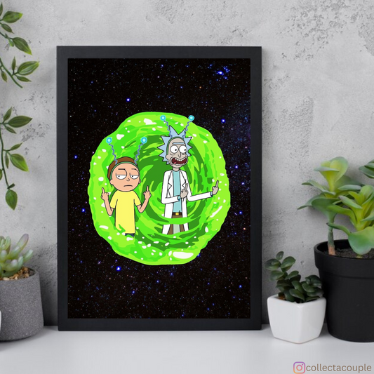 Rick & Morty: In Space Framed Poster