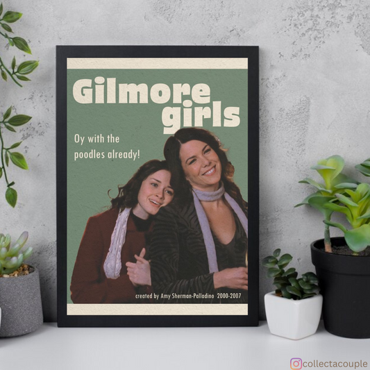 Gilmore Girls: Rory & Lorelai- Oy with the poodles already! Framed Poster