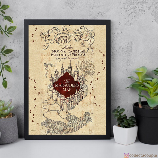 Harry Potter: Marauders Map Framed Poster