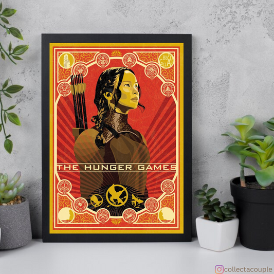 The Hunger Games: Katniss Sketch Framed Poster