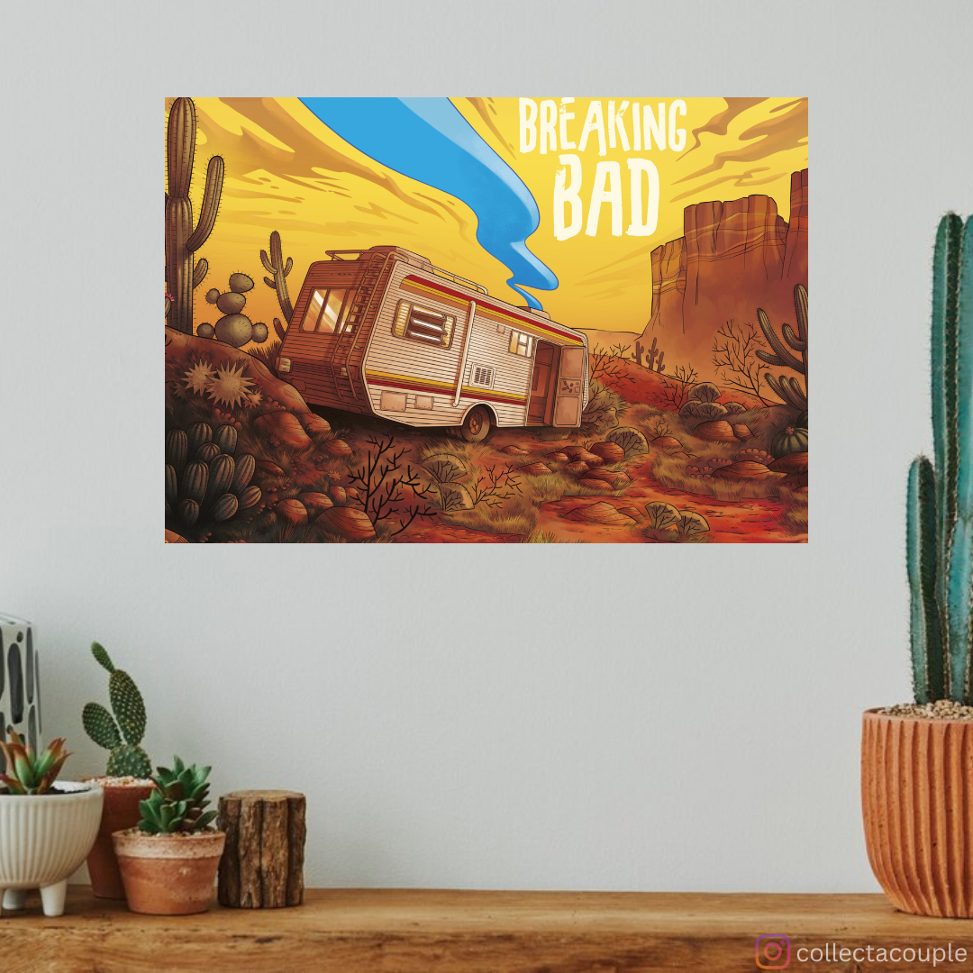 Breaking Bad: Illustrated Van Poster