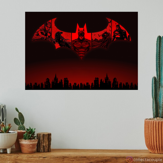 Batman: Silhouette Illustrated Poster