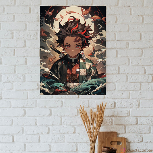 Demon Slayer: Tanjiro Painting Poster