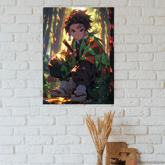 Demon Slayer: Tanjiro in Forest Poster