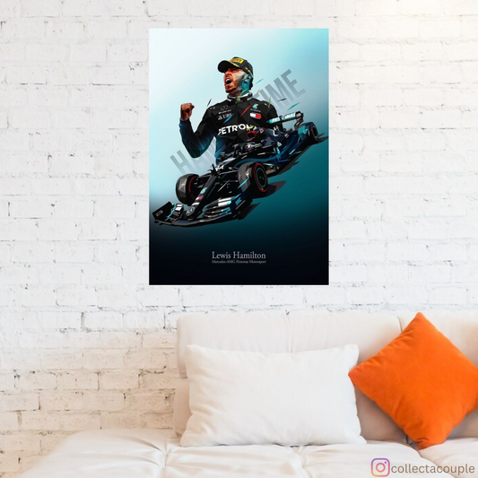 Lewis Hamilton: Win Pose Poster