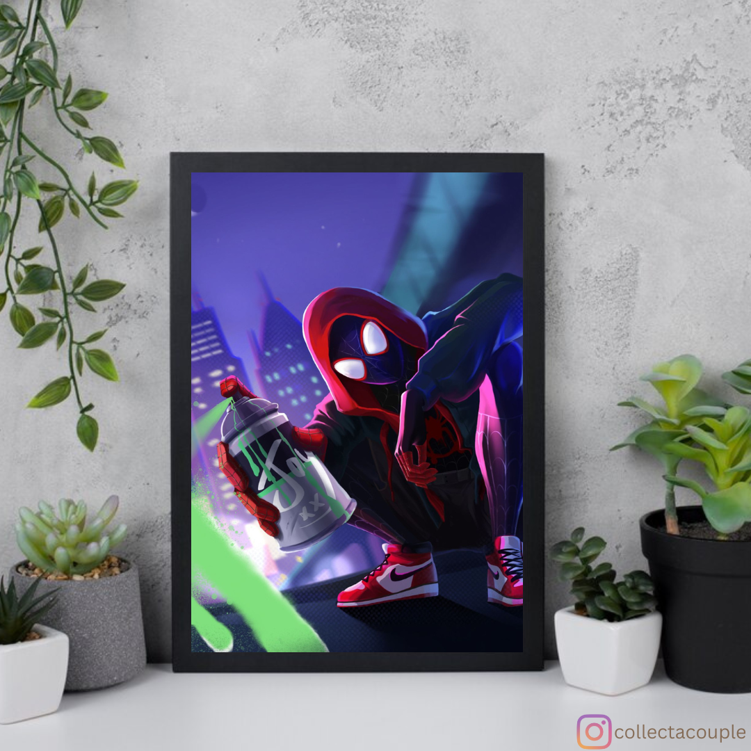 Miles Morales: Spray Paint Framed Poster