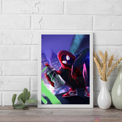 Miles Morales: Spray Paint Framed Poster