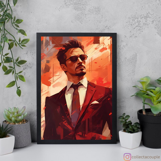 Iron Man: Tony Stark Painting Framed Poster