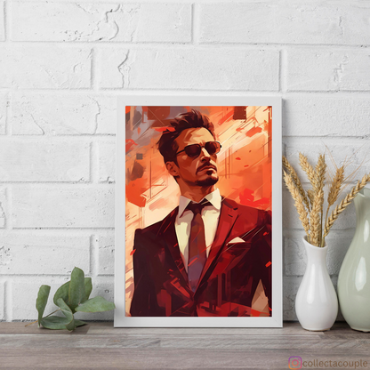 Iron Man: Tony Stark Painting Framed Poster