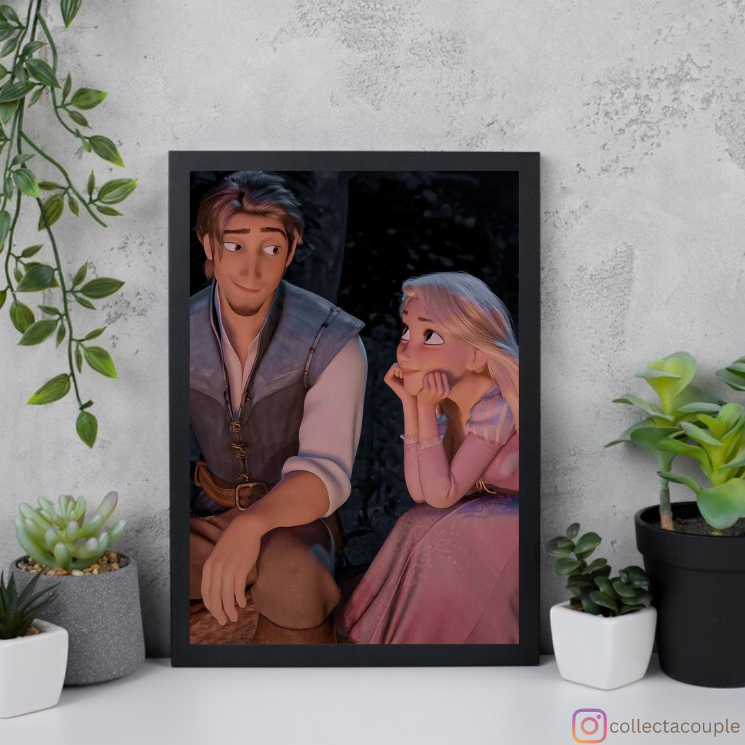 Tangled: Rapunzel and Flynn Framed Poster