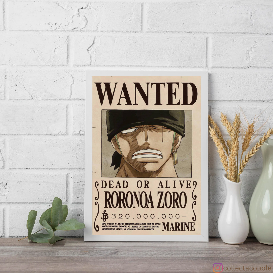 One Piece: Zoro Wanted Framed Poster