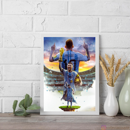 Lionel Messi: Victory Framed Poster