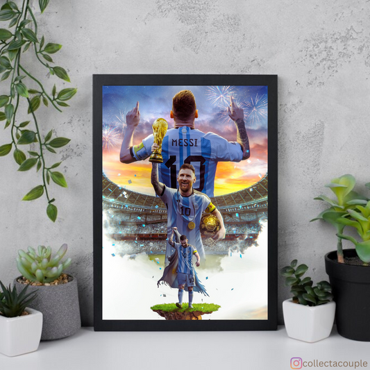 Lionel Messi: Victory Framed Poster