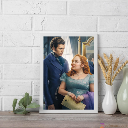 Bridgerton: Penelope and Colin Framed Poster