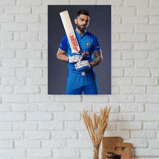 Virat Kohli: Bat Pose Poster