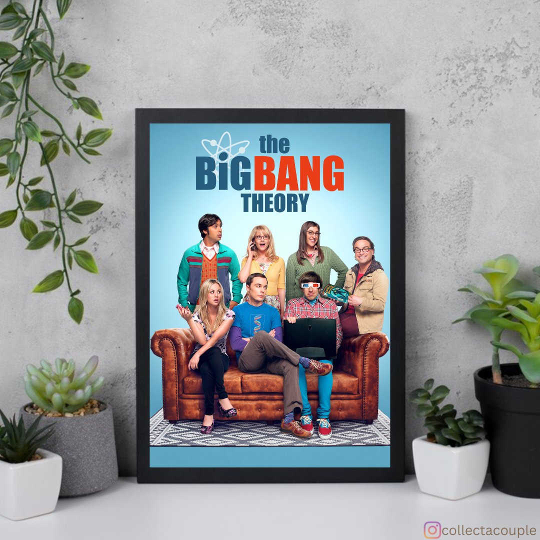 The Big Bang Theory: Cast on Couch Framed Poster