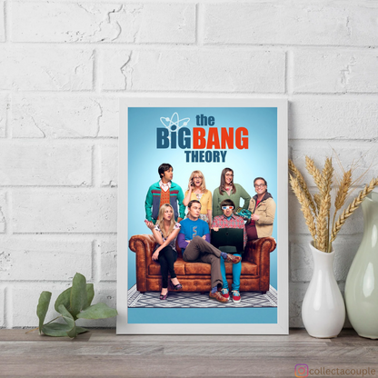 The Big Bang Theory: Cast on Couch Framed Poster