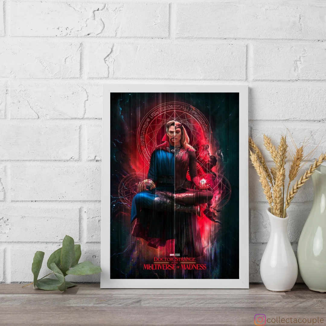 Multiverse of Madness: Doctor Strange and Wanda Framed Poster