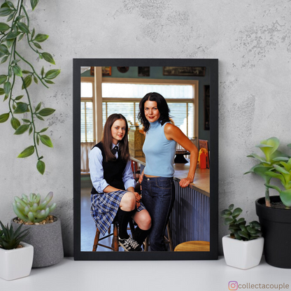 Gilmore Girls: Rory & Lorelai at Luke's Framed Poster