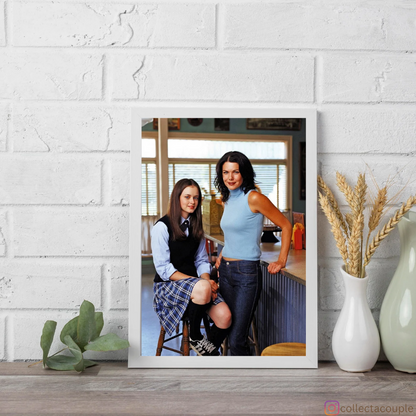 Gilmore Girls: Rory & Lorelai at Luke's Framed Poster