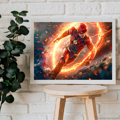 The Flash: In Action Framed Poster